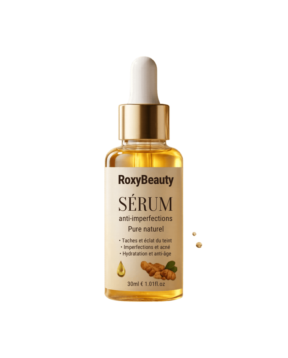 🌿 RoxyBeauty – Sérum Anti-Imperfections au Curcuma