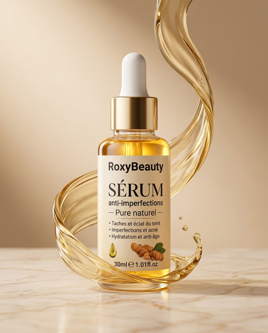 🌿 RoxyBeauty – Sérum Anti-Imperfections au Curcuma